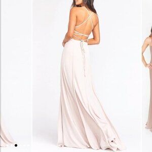 NWT‎ Show Me Your MuMu Godshaw Goddess Maxi Dress Womens Size XS Backless Tie